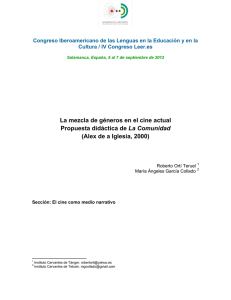La mezcla de géneros en el cine actual. Propuesta didáctica de