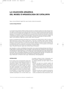 la colección argárica del museu d`arqueologia de catalunya
