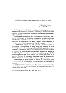 La coordinación en el marco de la bipolaridad