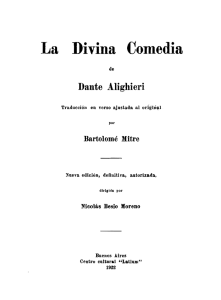 Dante Alighieri, La Divina Comedia (El Purgatorio), traducción de