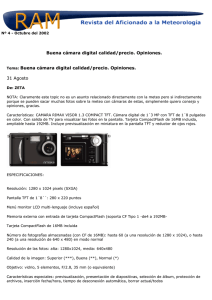 Buena cámara digital calidad/precio. Opiniones. Tema