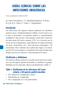 Guías ClíniCas sobre las infeCCiones urolóGiCas