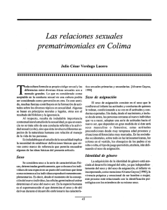 Las relaciones sexuales prematrimoniales en Colima