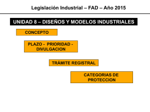 Legislación Industrial – FAD – Año 2015 UNIDAD 8 – DISEÑOS Y