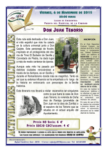 don juan tenorio - Club Deportivo Cultural Tussam