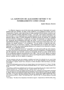 La adopción de Alejandro Severo y su nombramiento