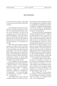 Causalidad y normatividad - Revistas Electrónicas UACh