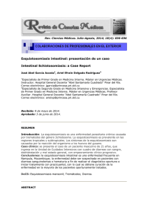 Esquistosomiasis intestinal: presentación de un caso