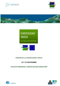 Programa Forum Eurociudad vasca