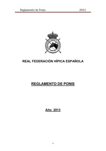 reglamento de ponis - Real Federación Hípica Española