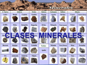 Clases minerales - ies "poeta claudio rodríguez"