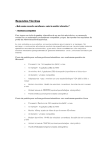 Requisitos técnicos - Comunidad de Madrid