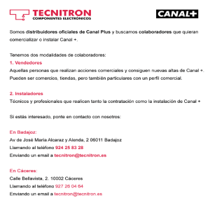 Page 1 TECNTRON COMPONENTES ELECTRÓNICOS Somos