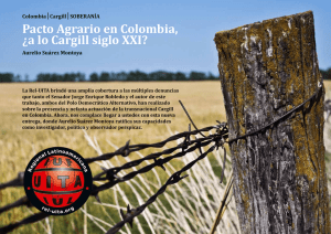 Pacto Agrario en Colombia, ¿a lo Cargill siglo XXI? - Rel-UITA