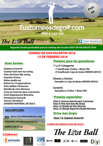 Sorteos - Tustorneosdegolf.com