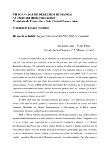 ¿por qué el Ejercito Revolucionario del Pueblo decidió iniciar una