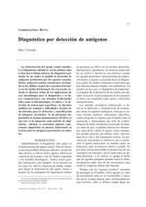 Diagnóstico por detección de antígenos