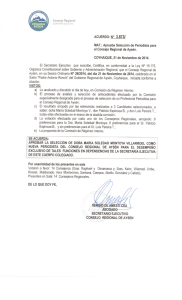 Page 1 Consejo Regional SECRETARAEJECUTIVA PATAGONA