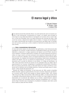 El marco legal y ético