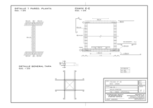 detalle 1 pared. planta detalle general tapa Corte C-C