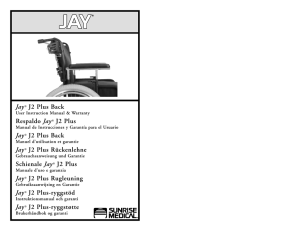Jay® J2 Plus Back Respaldo Jay® J2 Plus Jay