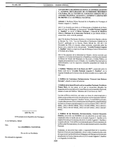 Ley No. 711, Ley que declara héroe nacional al General Augusto C