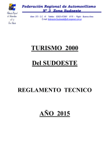 TURISMO 2000 - REGLAMENTO TECNICO