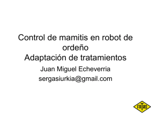 Control de mamitis en robot de ordeño Adaptación de