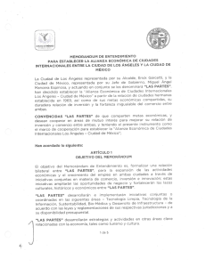 MEMORANDUM DE ENTENDIMIENTD PARA ESTABLECER LA