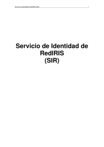Servicio de Identidad de RedIRIS (SIR)