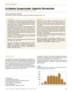 Accidentes Ocupacionales: Aspectos Psicosociales