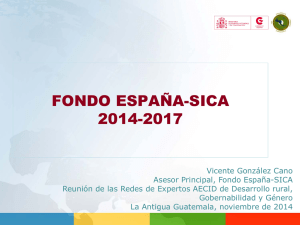 Fondo España-SICA 2014-2017