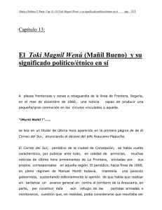 El Toki Magnil Wenú (Mañil Bueno) y su significado político/étnico