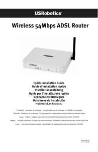 Wireless 54Mbps ADSL Router