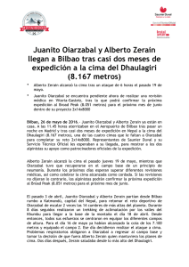 Ndp_2x14x8000 Juanito Oiarzabal y Alberto Zerain llegan a Bilbao