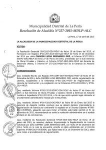 Resolución de Alcaldía N °237—-2015-—MDLP»ALC