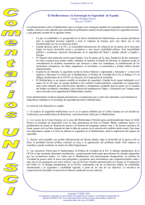 El Mediterráneo y la Estrategia de Seguridad de España