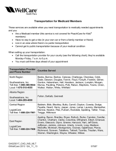 Transportation for Medicaid Members