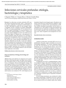 Infecciones cervicales profundas: etiología, bacteriología y