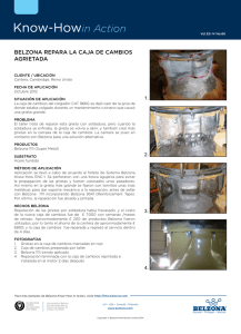 BELZONA REPARA LA CAJA DE CAMBIOS AGRIETADA