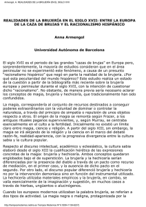 Armengol, A. REALIDADES DE LA BRUJERÍA EN EL SIGLO XVII