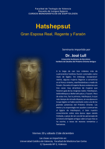 Hatshepsut - facultad de teología valencia