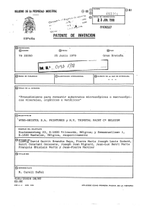 procedimiento para revestir substratos microscopicos o