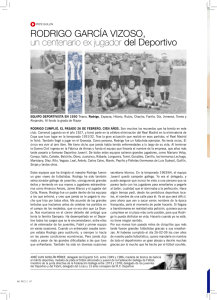 RODRIGO GARCÍA VIZOSO, un centenario ex jugador del Deportivo