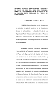 acuerdo 8/2006 por el que se regula el turno de expedientes