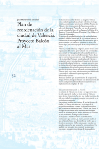 Plan de reordenación de la ciudad de Valencia. Proyecto Balcón al