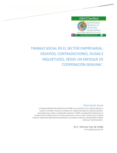 trabajo social en el sector empresarial: desafíos, contradicciones