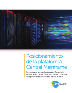 Posicionamiento de la plataforma Central Mainframe