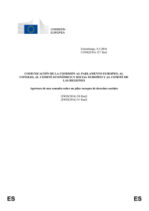 Apertura de una consulta sobre un pilar europeo de - EUR-Lex