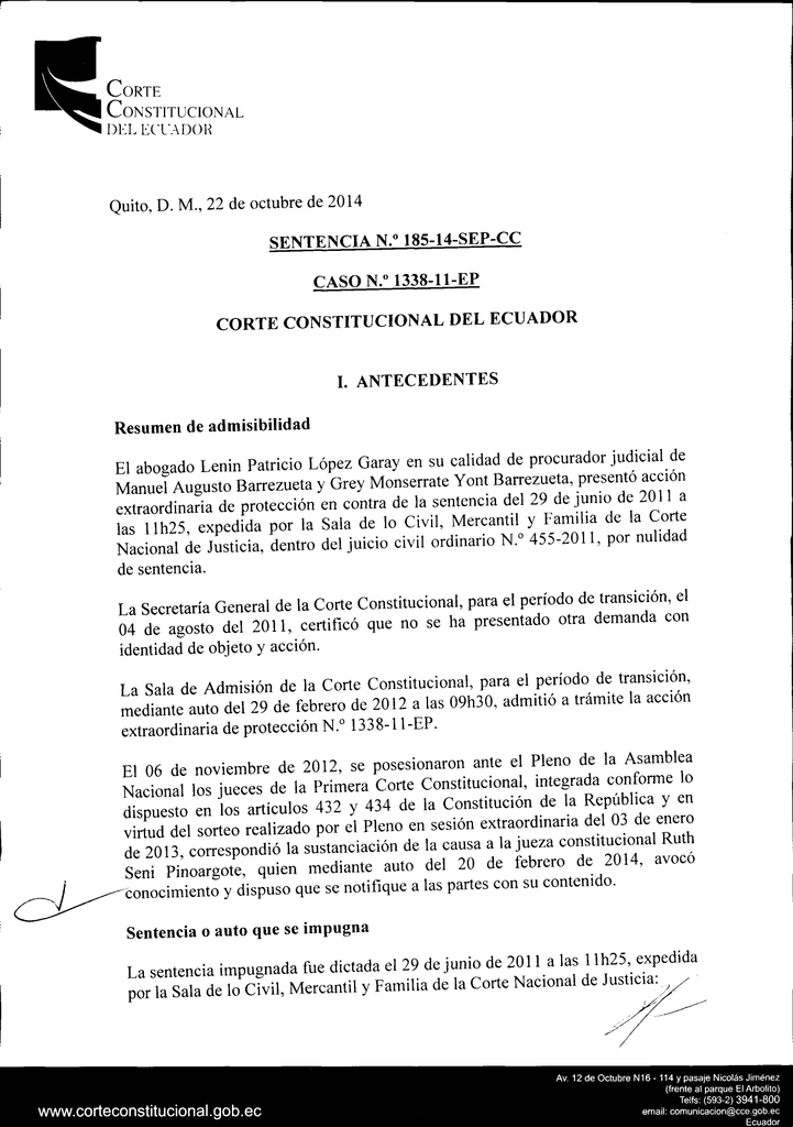 Descargar Sentencia - Corte Constitucional del Ecuador